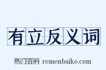 有立反义词是什么意思的图片